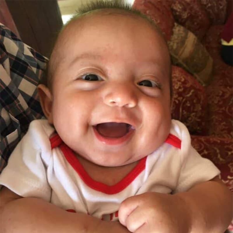 A photo of baby Tobias